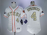 Astros 4 George Springer White 2018 Gold Program Flexbase Stitched Baseball Jerseys,baseball caps,new era cap wholesale,wholesale hats